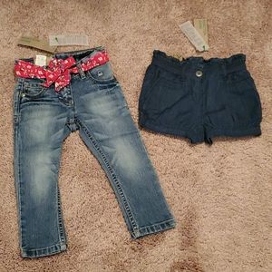 Toddler Girls  Benetton Jeans Bundle